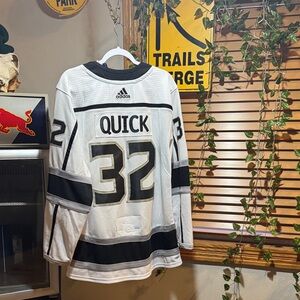 Adidas White and Black LA Kings Jersey